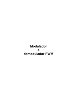 Modulador e demodulador PWM