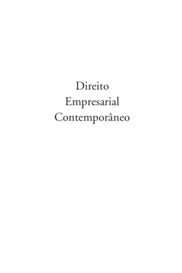 Direito Empresarial Contemporâneo - 2007