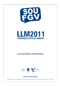LLM em Direito Empresarial 2011