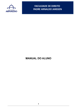 Manual Aluno 2015 - Faculdade Arnaldo