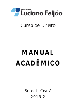 Direito - 2013.2 - Faculdade Luciano Feijão