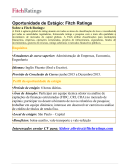 Fitch Ratings Sobre a Fitch Ratings