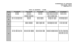 coordenadoria de graduação avaliações finais 1º semestre/2013