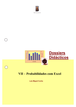 Dossier 7 - Probabilidades com Excel
