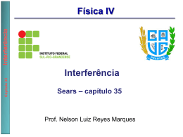 Física IV Interferência - Prof. Nelson Luiz Reyes Marques