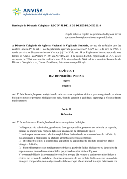 Resolução da Diretoria Colegiada - RDC Nº 55, DE 16 DE