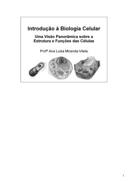 Introdução à Biologia Celular