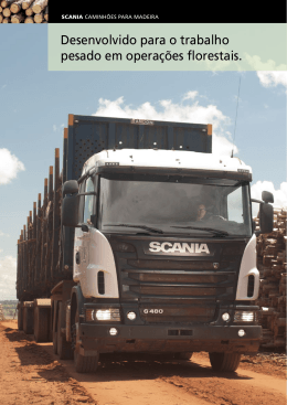 Soluções Scania para o Setor Madeireiro