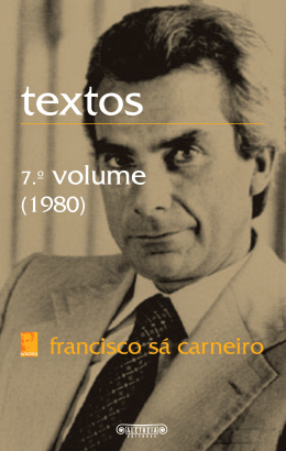 Sétimo Volume - 1980 - Instituto Francisco Sá Carneiro