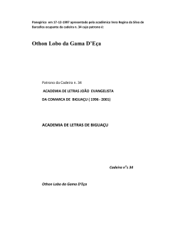 Othon Lobo da Gama D`Eça - Academia de Letras de Biguaçu