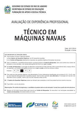 Técnico em Máquinas Navais - Governo do Estado do Rio de Janeiro
