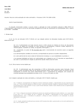 8/5/2014 Assunto: Recurso contra aplicação de multa