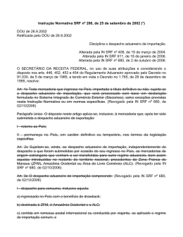 Instrução Normativa SRF n° 206, de 25.09.2002