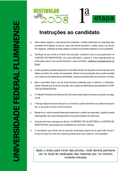 Prova - Uff - Universidade Federal Fluminense