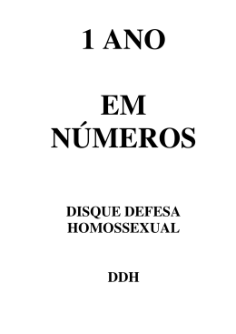 DISQUE DEFESA HOMOSSEXUAL DDH