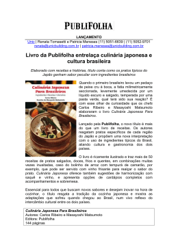 Livro da Publifolha entrelaça culinária japonesa e cultura brasileira