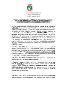Contrato 023/2015 - Município de Coqueiro Baixo