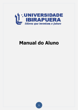 Manual do Aluno - Universidade Ibirapuera