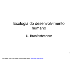 Ecologia do desenvolvimento humano