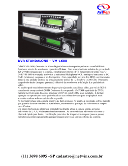 DVR STANDALONE – VM-1600