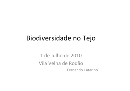 Biodiversidade no Tejo