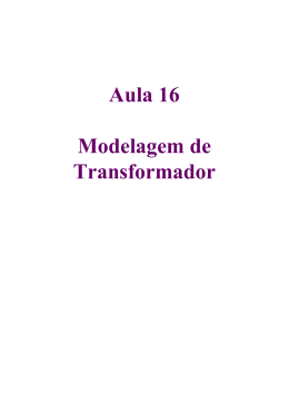 Aula 16 Modelagem de Transformador