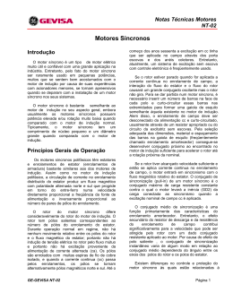 Motores Síncronos - NT02 - GE Sistemas Industriais