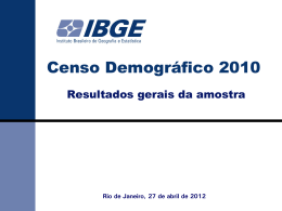 IBGE, Censo Demográfico 2010