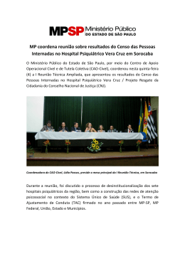 MP coordena reunião sobre resultados do Censo das Pessoas