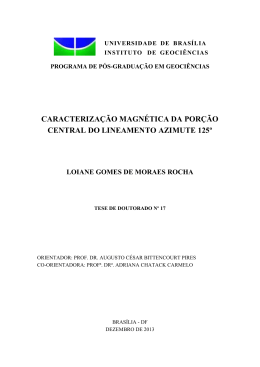 processamento dos dados - Universidade de Brasília
