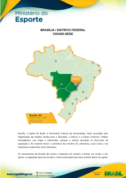 BRASÍLIA / DISTRITO FEDERAL CIDADE-SEDE