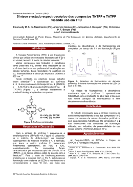 Síntese e estudo espectroscópico dos compostos TNTPP e TATPP