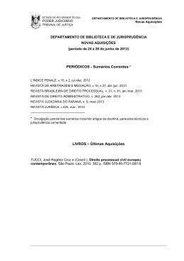 Junho 2013 - Tribunal de Justiça do Estado do Rio Grande do Sul