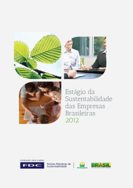 Estágio da Sustentabilidade das Empresas Brasileiras 2012