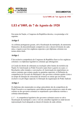 Lei nº 1005 - República e Laicidade