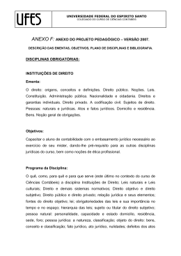 Ementa - Instituições de Direito (pdf 18KB).