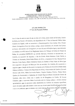 1ª Vara da Fazenda Pública - Tribunal de Justiça do Estado da Bahia