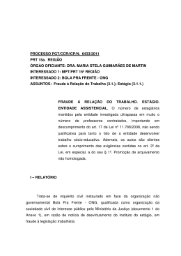 Processo PGT/CCR/nº 6433/2011 - Ministério Público do Trabalho