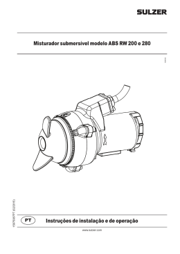 Misturador submersível modelo ABS RW 200 e 280
