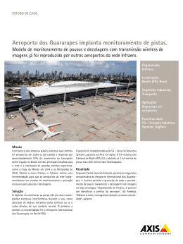 aeroporto dos Guararapes implanta monitoramento de pistas.