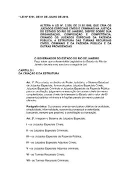 Lei Estadual Nº5781/2010 - Tribunal de Justiça do Estado do Rio de