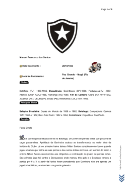 Craques do Botafogo - Manoel Francisco dos Santos