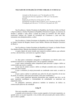 Tratado de extradição entre o Brasil e o Uruguai