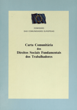 Carta Comunitária dos Direitos Sociais Fundamentais dos