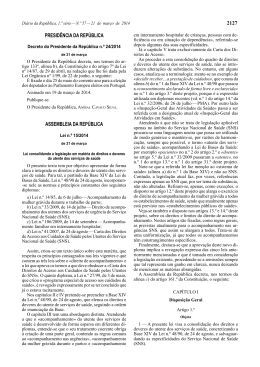 Direitos e deveres do utente dos serviços de saúde (Lei nº 15/2014)
