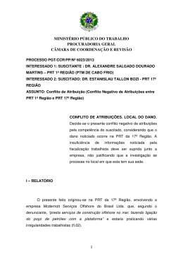 Processo PGT/CCR/nº 6023/2013 - Ministério Público do Trabalho