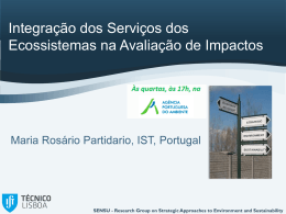 Serviços dos ecossistemas - Agência Portuguesa do Ambiente
