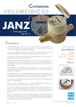 VOLUMÉTRICOS - Janz - Contagem e Gestão de Fluídos, SA