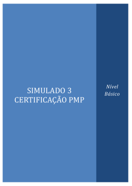 Simulado 3 certificação pmp