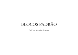 BLOCOS PADRÃO - Prof. Ruy